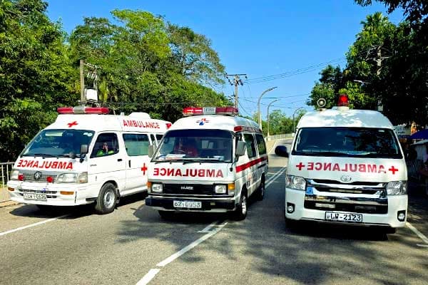 STJ Southern Ambulance fleet — three vehicles